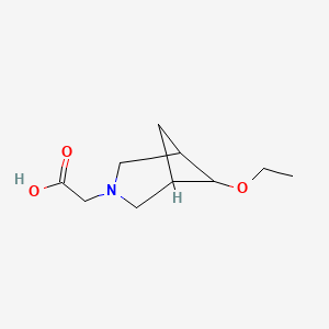 molecular formula C10H17NO3 B1490954 2-(6-乙氧基-3-氮杂双环[3.1.1]庚-3-基)乙酸 CAS No. 2098047-86-8
