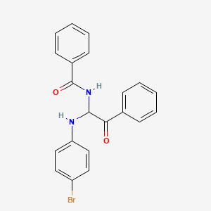 N-{1-[(4-bromophenyl)amino]-2-oxo-2-phenylethyl}benzamide