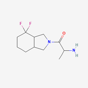 2-amino-1-(4,4-difluorooctahydro-2H-isoindol-2-yl)propan-1-one