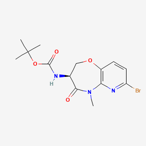 molecular formula C14H18BrN3O4 B14909581 (S)-tert-Butyl (7-bromo-5-methyl-4-oxo-2,3,4,5-tetrahydropyrido[3,2-b][1,4]oxazepin-3-yl)carbamate 