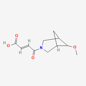 molecular formula C11H15NO4 B1490959 (E)-4-(6-methoxy-3-azabicyclo[3.1.1]heptan-3-yl)-4-oxobut-2-enoic acid CAS No. 2098157-43-6