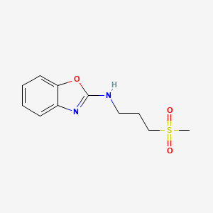 molecular formula C11H14N2O3S B14909590 n-(3-(Methylsulfonyl)propyl)benzo[d]oxazol-2-amine 