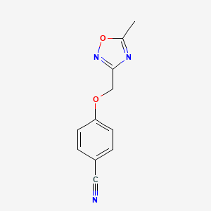 4-((5-Methyl-1,2,4-oxadiazol-3-yl)methoxy)benzonitrile