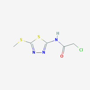 2-chloro-N-[5-(methylsulfanyl)-1,3,4-thiadiazol-2-yl]acetamide