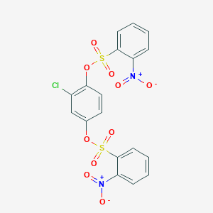 2-Chloro-1,4-phenylene bis(2-nitrobenzenesulfonate)