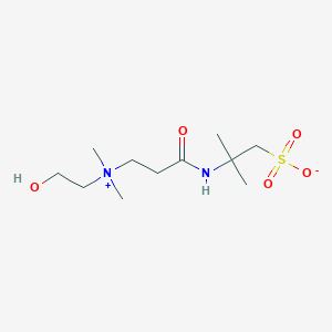 molecular formula C11H24N2O5S B14909649 2-[3-[2-Hydroxyethyl(dimethyl)azaniumyl]propanoylamino]-2-methylpropane-1-sulfonate 