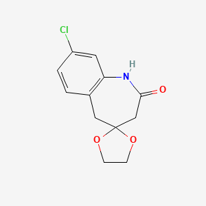 8-Chloro-3,5-dihydrospiro[benzo[b]azepine-4,2'-[1,3]dioxolan]-2(1H)-one