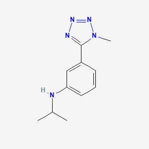 molecular formula C11H15N5 B14909679 n-Isopropyl-3-(1-methyl-1h-tetrazol-5-yl)aniline 