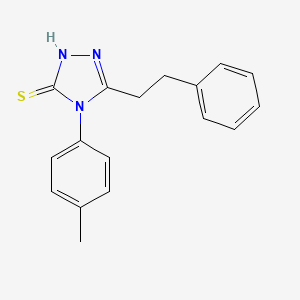 4-(4-methylphenyl)-5-(2-phenylethyl)-4H-1,2,4-triazole-3-thiol