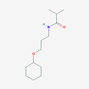 molecular formula C13H25NO2 B14909705 n-(3-(Cyclohexyloxy)propyl)isobutyramide 