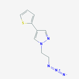 molecular formula C9H9N5S B1490971 1-(2-azidoethyl)-4-(thiophen-2-yl)-1H-pyrazole CAS No. 2098046-40-1