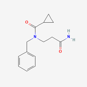 N-(3-amino-3-oxopropyl)-N-benzylcyclopropanecarboxamide