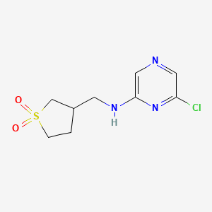 3-(((6-Chloropyrazin-2-yl)amino)methyl)tetrahydrothiophene 1,1-dioxide