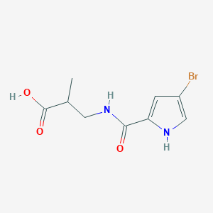 3-(4-Bromo-1h-pyrrole-2-carboxamido)-2-methylpropanoic acid