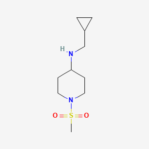 molecular formula C10H20N2O2S B14909799 n-(Cyclopropylmethyl)-1-(methylsulfonyl)piperidin-4-amine 