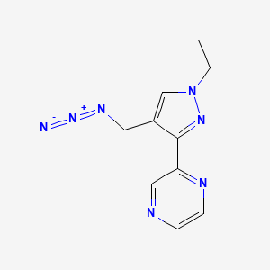 molecular formula C10H11N7 B1490982 2-(4-(azidomethyl)-1-ethyl-1H-pyrazol-3-yl)pyrazine CAS No. 2098086-80-5