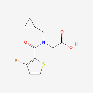 n-(3-Bromothiophene-2-carbonyl)-n-(cyclopropylmethyl)glycine