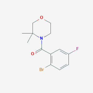 (2-Bromo-5-fluorophenyl)(3,3-dimethylmorpholino)methanone