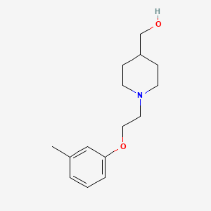 molecular formula C15H23NO2 B14909840 (1-(2-(M-tolyloxy)ethyl)piperidin-4-yl)methanol 