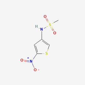 molecular formula C5H6N2O4S2 B14909866 n-(5-Nitrothiophen-3-yl)methanesulfonamide 