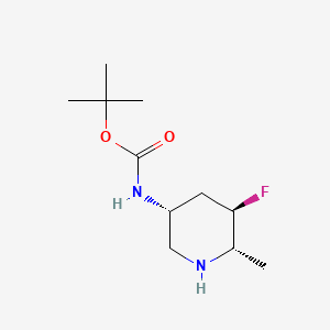 molecular formula C11H21FN2O2 B14909903 tert-Butyl ((3R,5R,6S)-5-fluoro-6-methylpiperidin-3-yl)carbamate 