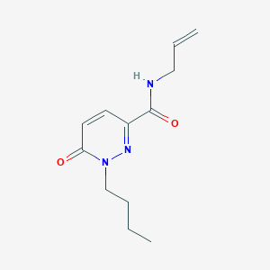 molecular formula C12H17N3O2 B14909907 1-butyl-6-oxo-N-(prop-2-en-1-yl)-1,6-dihydropyridazine-3-carboxamide 