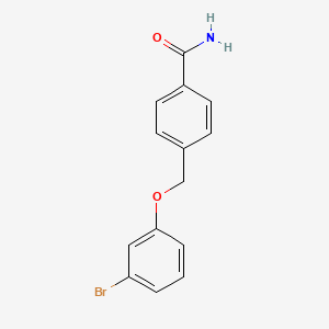 4-((3-Bromophenoxy)methyl)benzamide