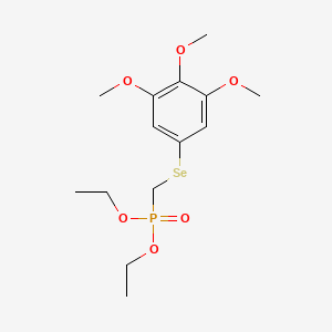 Diethyl (((3,4,5-trimethoxyphenyl)selanyl)methyl)phosphonate