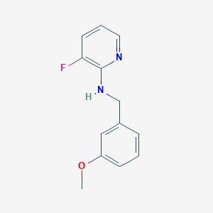 molecular formula C13H13FN2O B14909960 3-Fluoro-N-(3-methoxybenzyl)pyridin-2-amine 