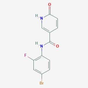 N-(4-bromo-2-fluorophenyl)-6-oxo-1,6-dihydropyridine-3-carboxamide