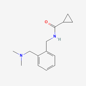 molecular formula C14H20N2O B14909979 n-(2-((Dimethylamino)methyl)benzyl)cyclopropanecarboxamide 