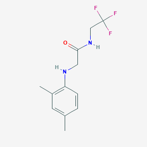 molecular formula C12H15F3N2O B14909982 2-((2,4-Dimethylphenyl)amino)-N-(2,2,2-trifluoroethyl)acetamide 