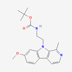 tert-Butyl (2-(7-methoxy-1-methyl-9H-pyrido[3,4-b]indol-9-yl)ethyl)carbamate