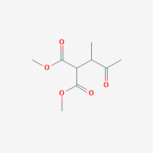 molecular formula C9H14O5 B14909996 Dimethyl 2-(3-oxobutan-2-yl)malonate 