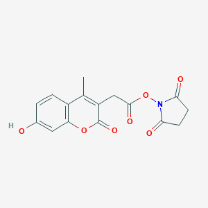 B149100 2,5-dioxopyrrolidin-1-yl 2-(7-hydroxy-4-methyl-2-oxo-2H-chromen-3-yl)acetate CAS No. 96735-88-5
