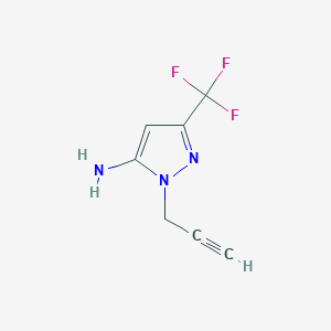 1-(prop-2-yn-1-yl)-3-(trifluoromethyl)-1H-pyrazol-5-amine