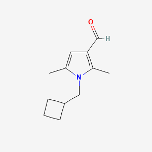 1-(Cyclobutylmethyl)-2,5-dimethyl-1H-pyrrole-3-carbaldehyde