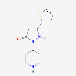 1-(piperidin-4-yl)-3-(thiophen-2-yl)-1H-pyrazol-5-ol