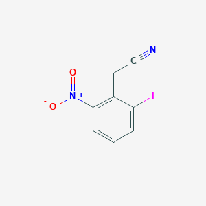 molecular formula C8H5IN2O2 B14910073 2-(2-Iodo-6-nitrophenyl)acetonitrile 