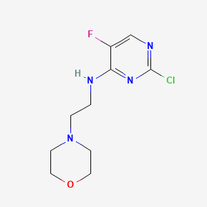 2-chloro-5-fluoro-N-[2-(morpholin-4-yl)ethyl]pyrimidin-4-amine