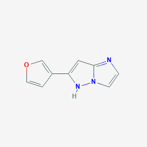 molecular formula C9H7N3O B1491008 6-(furan-3-yl)-1H-imidazo[1,2-b]pyrazole CAS No. 2097950-70-2