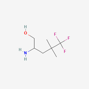 2-Amino-5,5,5-trifluoro-4,4-dimethylpentan-1-ol