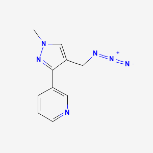molecular formula C10H10N6 B1491009 3-(4-(azidomethyl)-1-methyl-1H-pyrazol-3-yl)pyridine CAS No. 2097985-91-4