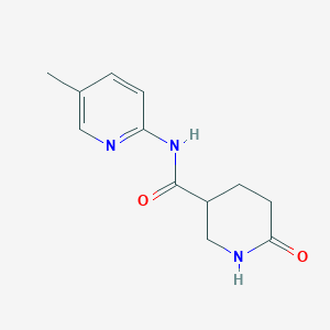 N-(5-methylpyridin-2-yl)-6-oxopiperidine-3-carboxamide