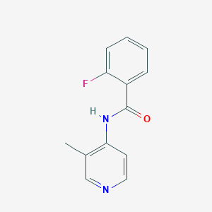 molecular formula C13H11FN2O B14910134 2-fluoro-N-(3-methylpyridin-4-yl)benzamide 