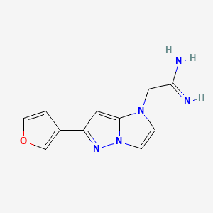 2-(6-(furan-3-yl)-1H-imidazo[1,2-b]pyrazol-1-yl)acetimidamide