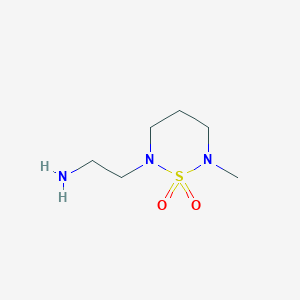 molecular formula C6H15N3O2S B14910157 2-(2-Aminoethyl)-6-methyl-1,2,6-thiadiazinane 1,1-dioxide 