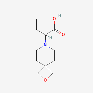 molecular formula C11H19NO3 B1491018 2-(2-Oxa-7-azaspiro[3.5]nonan-7-yl)butanoic acid CAS No. 2089707-49-1