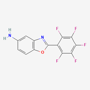 molecular formula C13H5F5N2O B14910182 2-(Pentafluorophenyl)-1,3-benzoxazol-5-amine 