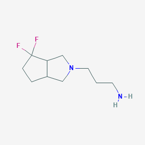 3-(4,4-difluorohexahydrocyclopenta[c]pyrrol-2(1H)-yl)propan-1-amine